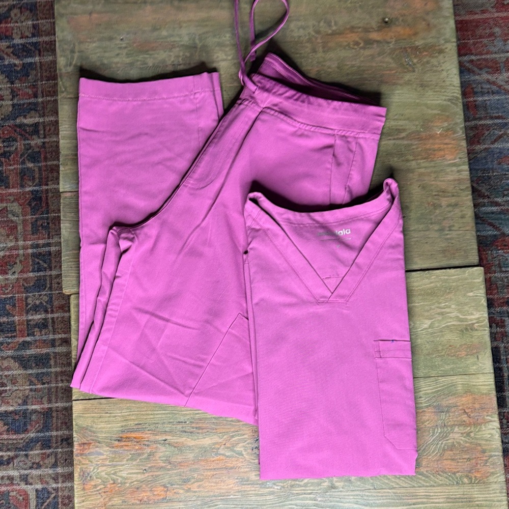 Mandala Vibrant Pink Medical Scrubs